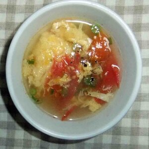 ダシダで☆鶏団子とねぎ・ミニトマト・卵スープ☆